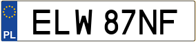 Trailer License Plate